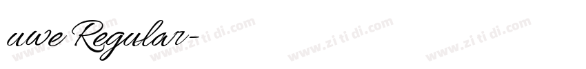 uwe Regular字体转换 uwe Regular字体转换